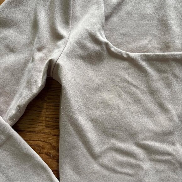 abercrombie seamless long sleeve tan beige xs soft fitted square neck shirt top - Picture 3 of 5